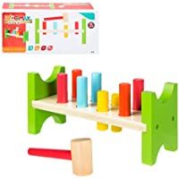 Los mejores  - WOOMAX- Banco con figuras y martillo de madera (Colorbaby 40999)